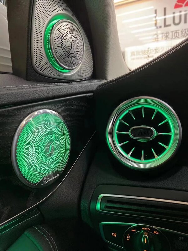 Oświetlenie otoczenia 3/12/64 kolory dla Mercedes-Benz C/GLC klasa Coupe AMG W205 C43 C63 X253 C300 lampa dekoracyjna LED modyfikacji