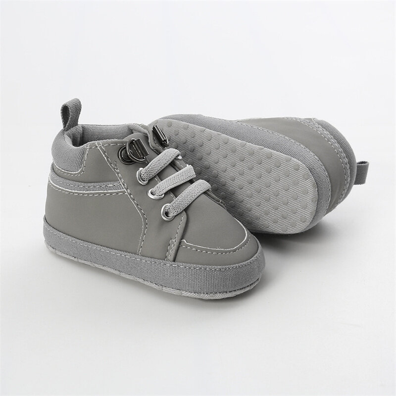 Nowe mokasyny noworodek buty niemowlę maluch chłopiec komfort miękka podeszwa bawełna płaskie wysokie góry antypoślizgowe akcesoria dla dzieci Sneaker