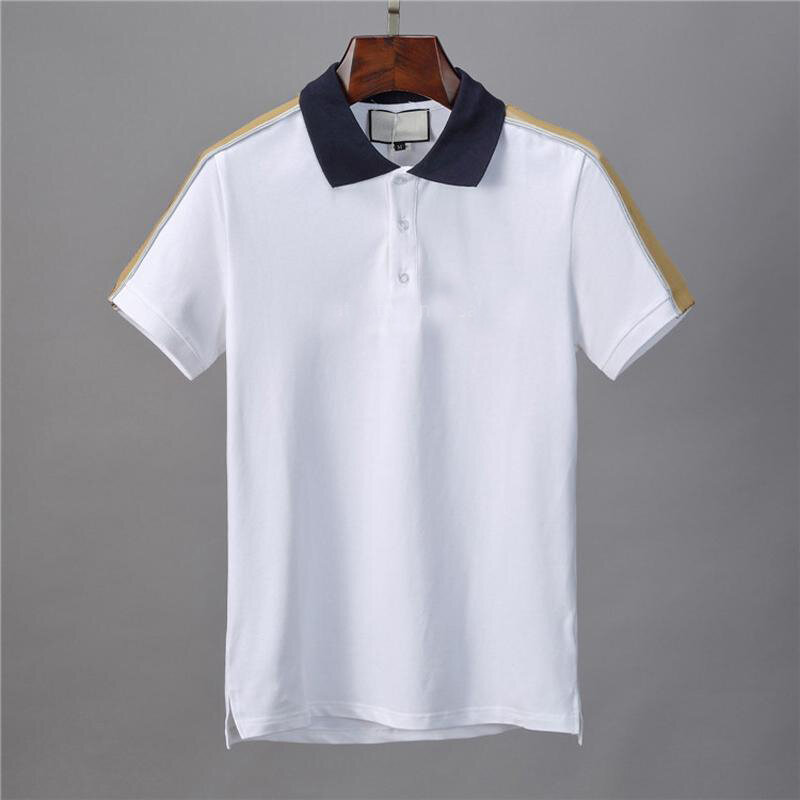 2021 letnia koszulka polo męska marka odzież bawełniana z krótkim rękawem biznesowa koszulka w stylu casual z nadrukiem designer homme camisa oddychająca