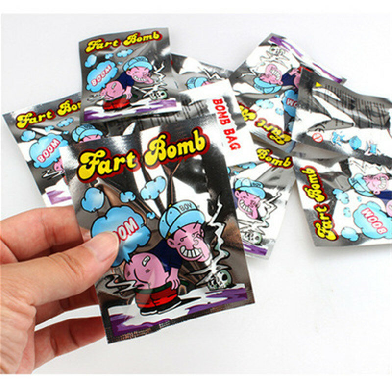 10 sztuk/zestaw Funny Fart Bomb Bags Aroma bomby śmierdząca śmierdząca bomba nowość Gag zabawki praktyczne żarty Fool Toy Gag Funny Joke skomplikowana zabawka