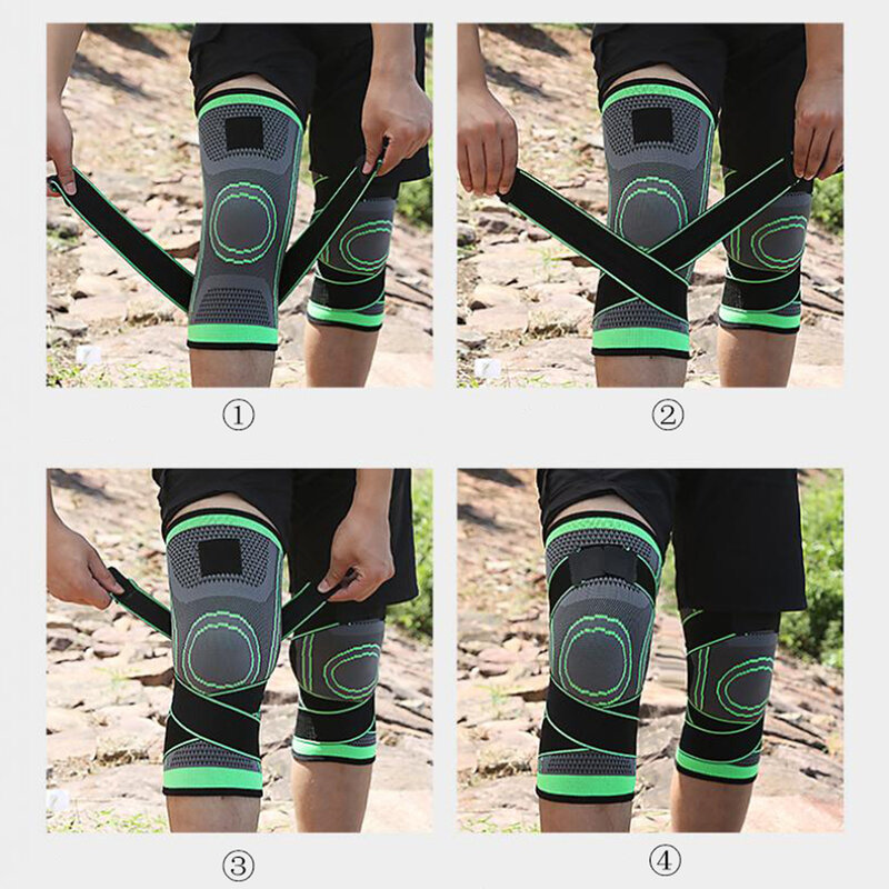 Ochraniacze na kolana ściągacz sportowy mężczyźni kobiety na stawów stawów Protector kolarstwo Fitness ochraniacze na kolana dla stawów getry akcesoria