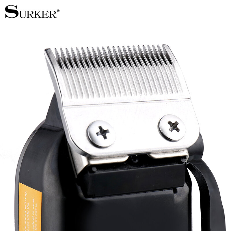 Surker 10w przewodowy fryzjerska maszynka do strzyżenia włosów profesjonalna maszynka do włosów dla mężczyzn głowy przecinarka elektryczna ścinanie włosów maszyna do cięcia włosów