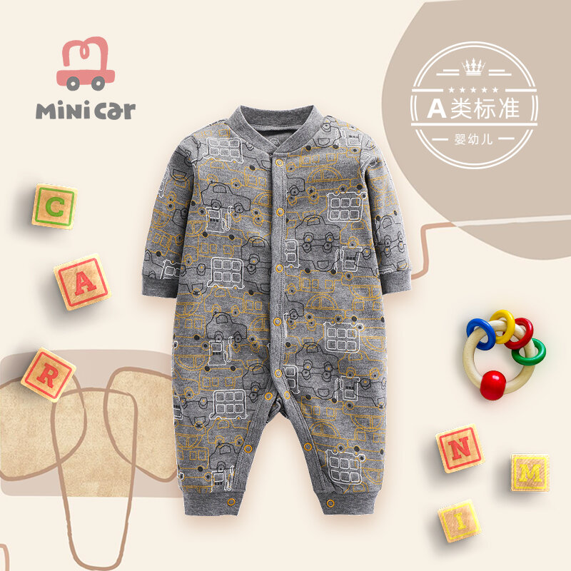 Children's wear, baby baby's one-piece clothes, baby's hip-hop clothes, climbing clothes, spring and autumn long clothes, men's