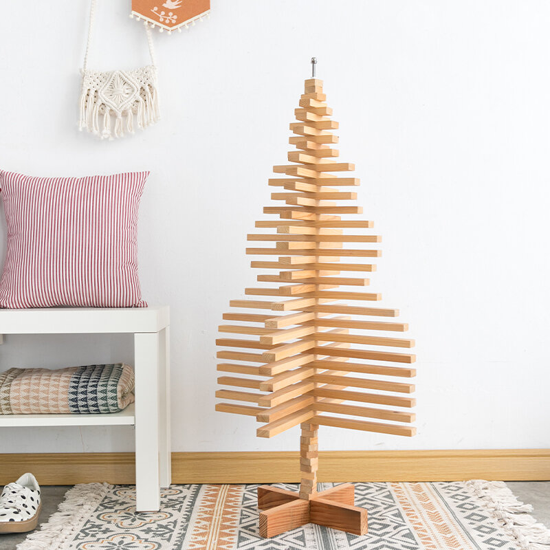 EINE Ying Nordic Holz Baum-Förmigen Kreative Handgemachte Lagerung Hause Große Boden Ornamente Hause Dekoration