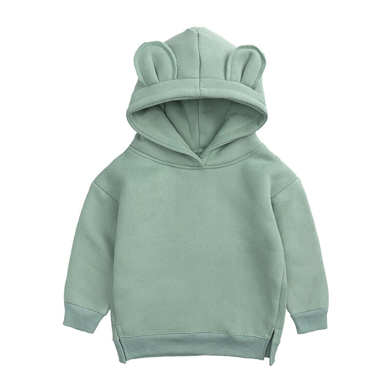 4t crianças roupas hoodies para meninas camisolas do bebê menino outono inverno velo quente agasalho com capuz superior das crianças pulôver hoodies