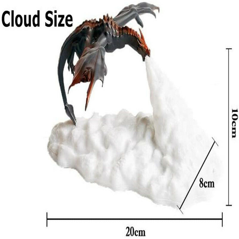 Динозавр 3D печать лампа PLA материал биоразлагаемый USB дыхательный атмосферный ночник