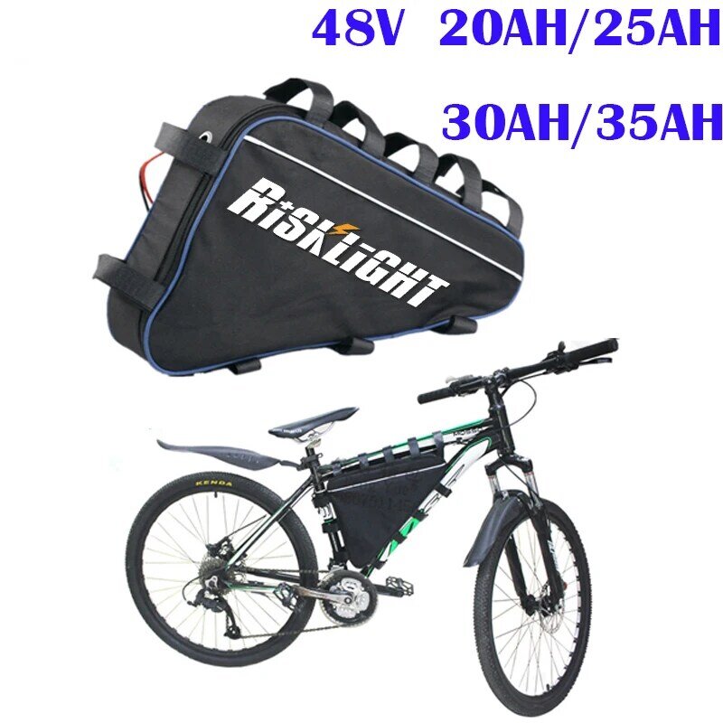 Bafang-Batería triangular de litio para bicicleta eléctrica, pila de 48 v, 35ah, 1000w, 1500W, 20AH, 8fun