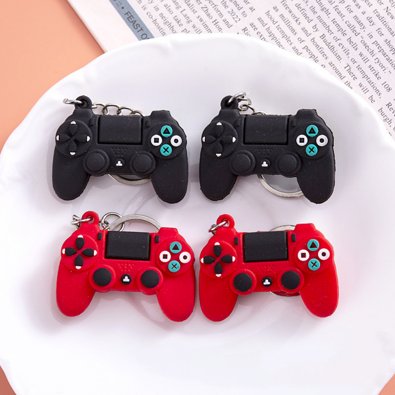 جديد أذرع التحكم في ألعاب الفيديو كيرينغ PS4 PS5 نموذج لطيف غمبد مفتاح سلسلة الرجال الصبي حقيبة قلادة مروحة الهدايا البلاستيكية المفاتيح