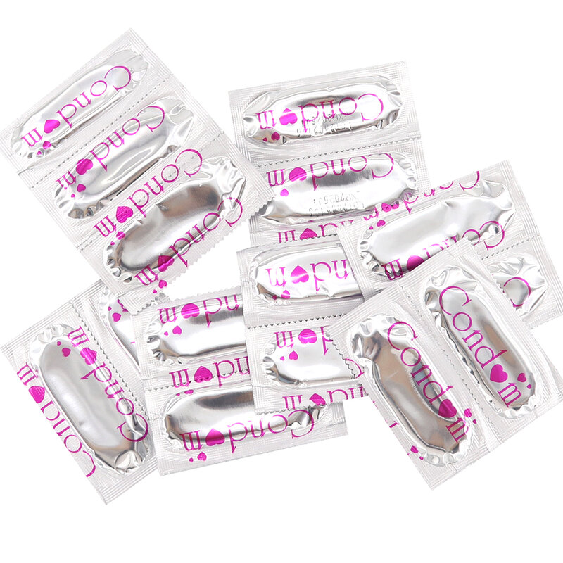 EXVOID-condón de látex Natural para hombres, preservativo Extra lubricado de látex, con funda para pene, Ultra delgada, 50 piezas
