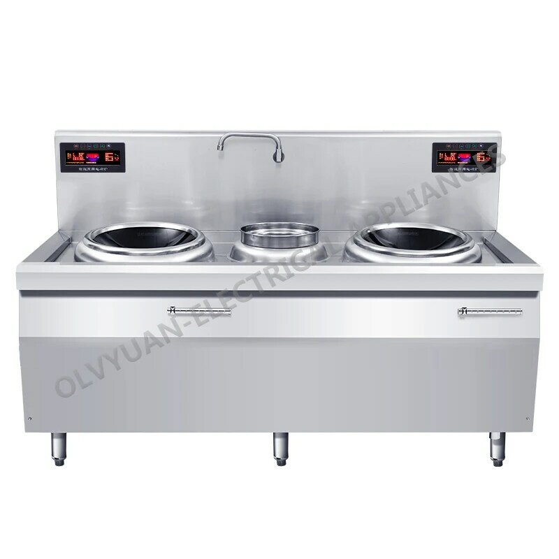 8000W Double-Head Commercial Induction Cooker, Small Cooking Stove, Kitchen, Western Restaurant, Restaurant, Cooking