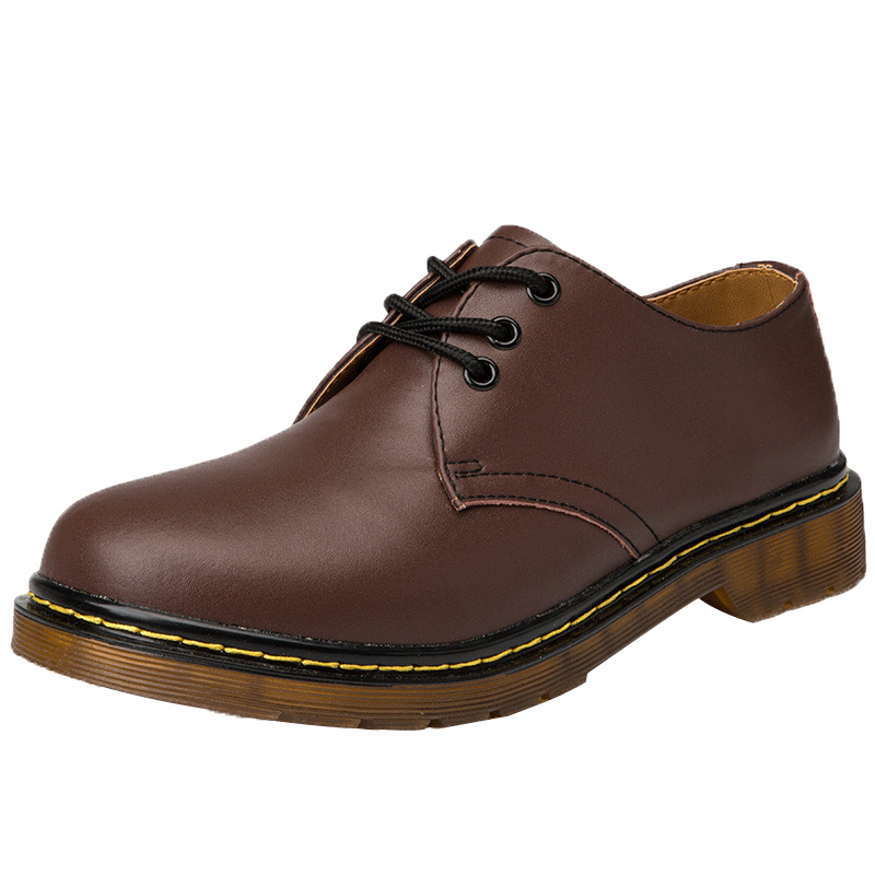 Zapatos de los hombres zapatos informales Oxford mocasines de cuero Unisex Botas de tobillo zapatos de los hombres de moda británica Martens Botas de goma Botas Hombre