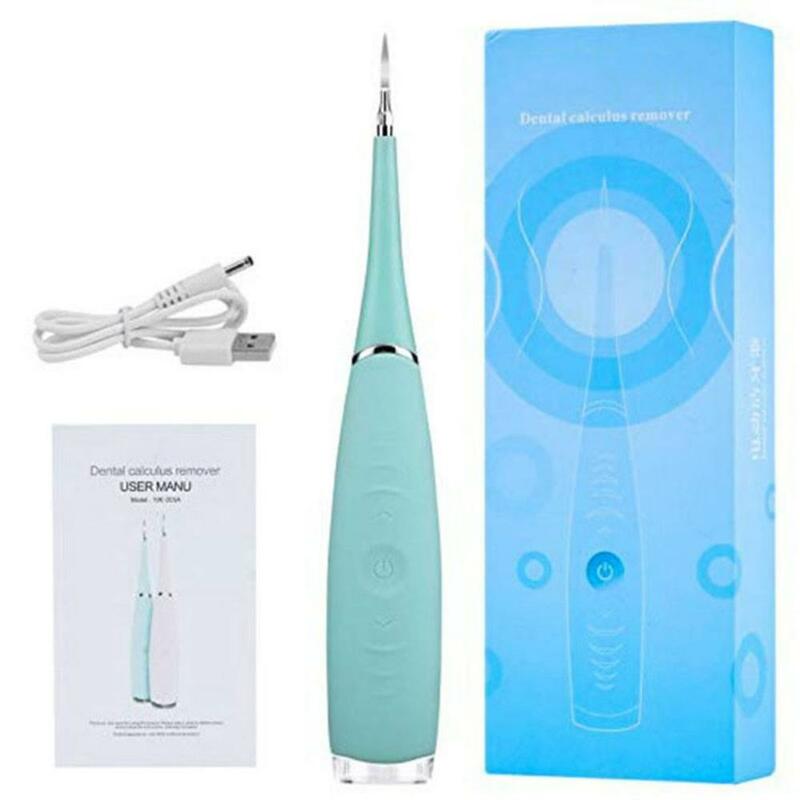 Raspador Dental sónico con recarga Usb limpiador de manchas de dientes, herramienta de higiene Dental, blanqueador de dientes