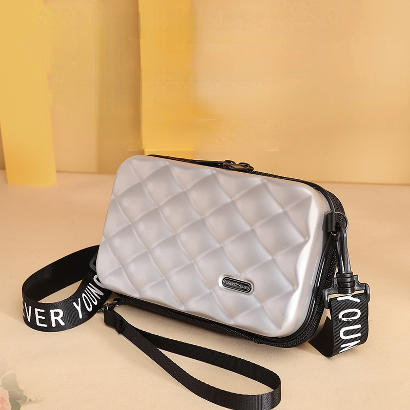 Weibliche Umhängetaschen Fashion Solide Leopard Print Mini Koffer Handtasche Casual Tragbare Kosmetik Tasche Kleine Quadratische Box Tasche