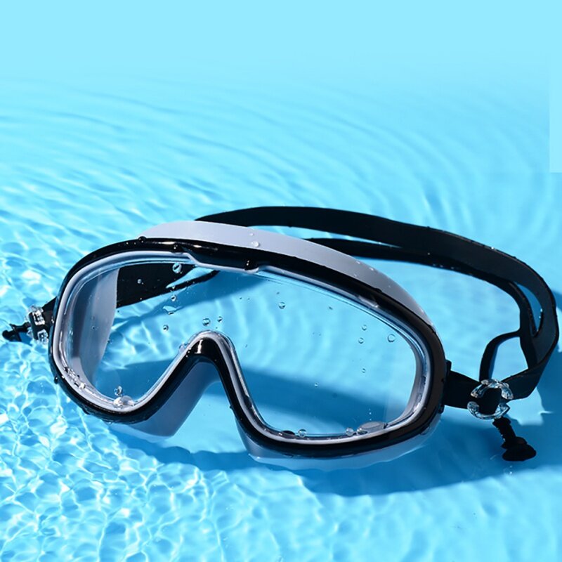 Esporte à prova dwaterproof água óculos de natação profissional adultos natação à prova duv água uv anti nevoeiro ajustável óculos