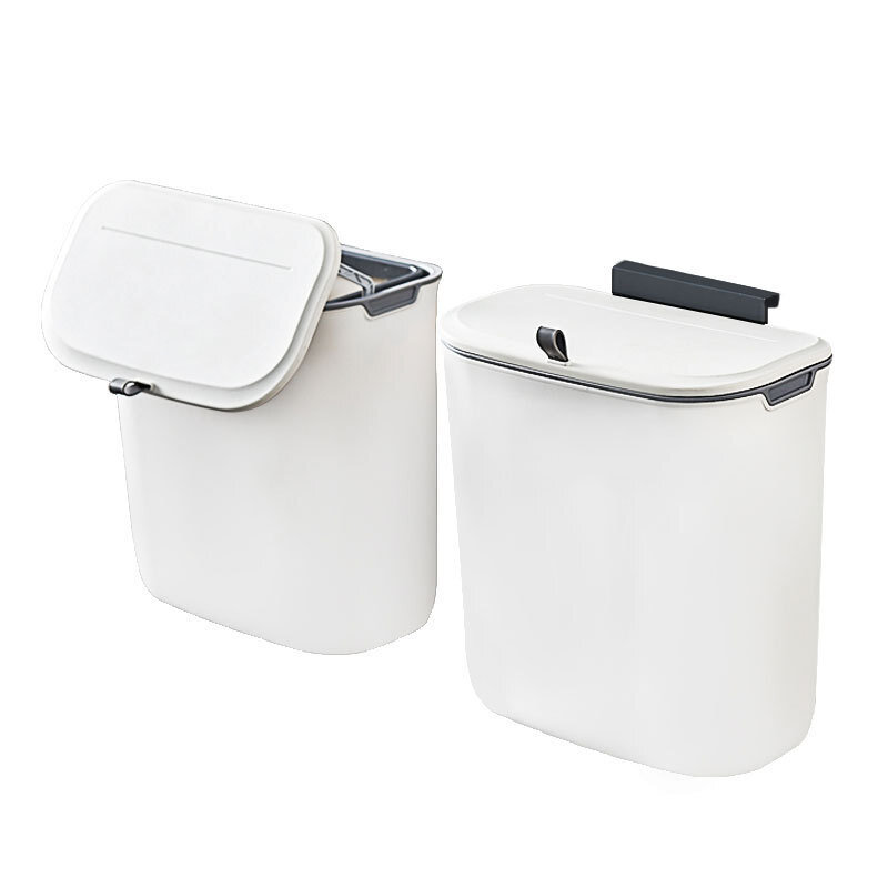 ติดผนังถังขยะห้องครัวตู้เก็บถังห้องน้ำถังขยะห้องครัวรีไซเคิลขยะ7/9L ถังขยะสำหรับห้องครัว