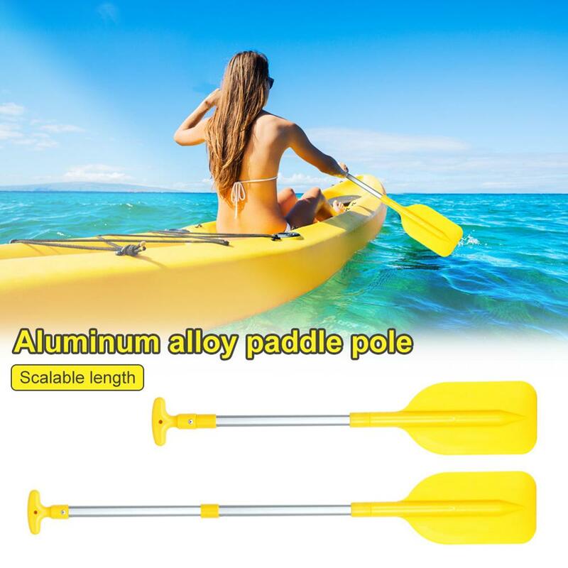Hot 1Pcs Telescopic Paddle Portable Collapsible Adjustable Aluminum Alloy Oar Safety Boat Accessories Kayak Paddle