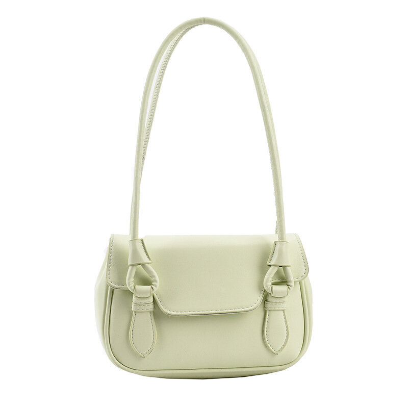 Grün Baguette Tasche Hohe Qualität Frauen Kleine Handtasche Weiß Gelb Schulter Achselhöhle Taschen 2021 Neue Weibliche Pu Leder Handtaschen