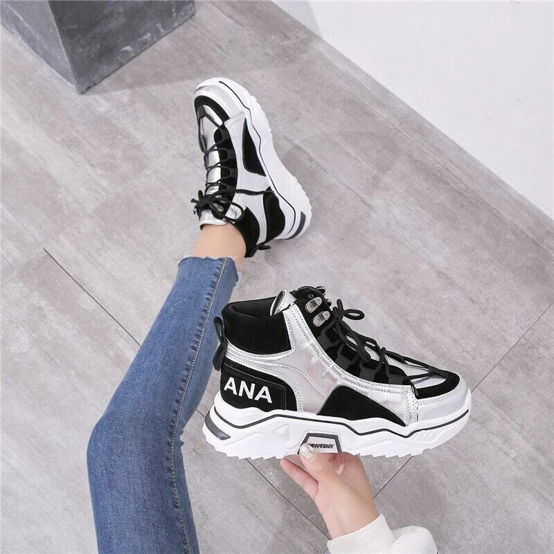 2021 Autumn Women's Shoes New Outdoor Sports Casual Shoes Dad Shoes Ladies Fitness Running Shoes INS Large Size Cool Women Shoes