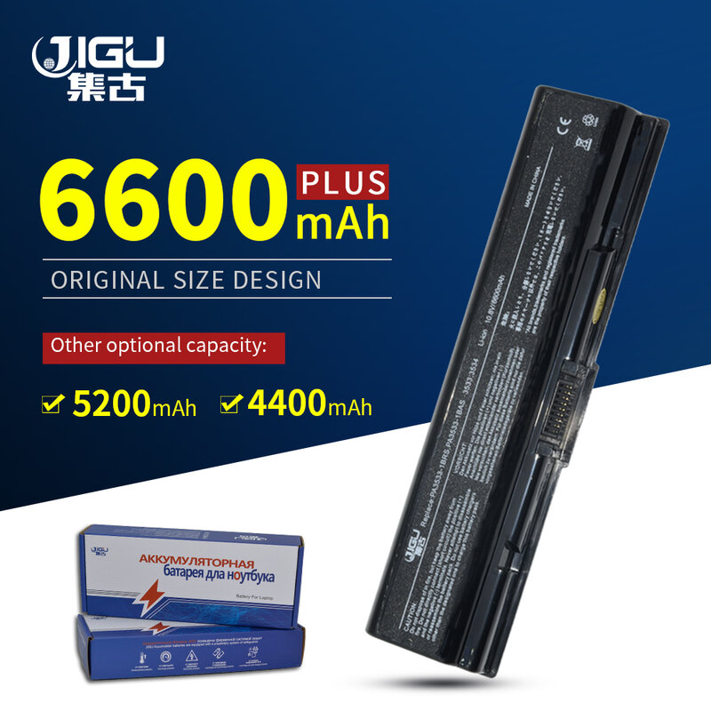 Jigu PA3534U-1BAS PA3534U-1BRSノートパソコンのバッテリー東芝衛星A200 A205 A210 A215 L300 L450D L500 L505 L555