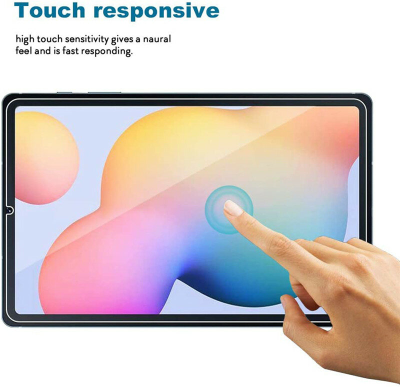 Película protetora de vidro temperado para tablet, proteção de tela 9h 10.4mm para samsung galaxy tab s6 lite 0.3 ''p610 p615 embutida