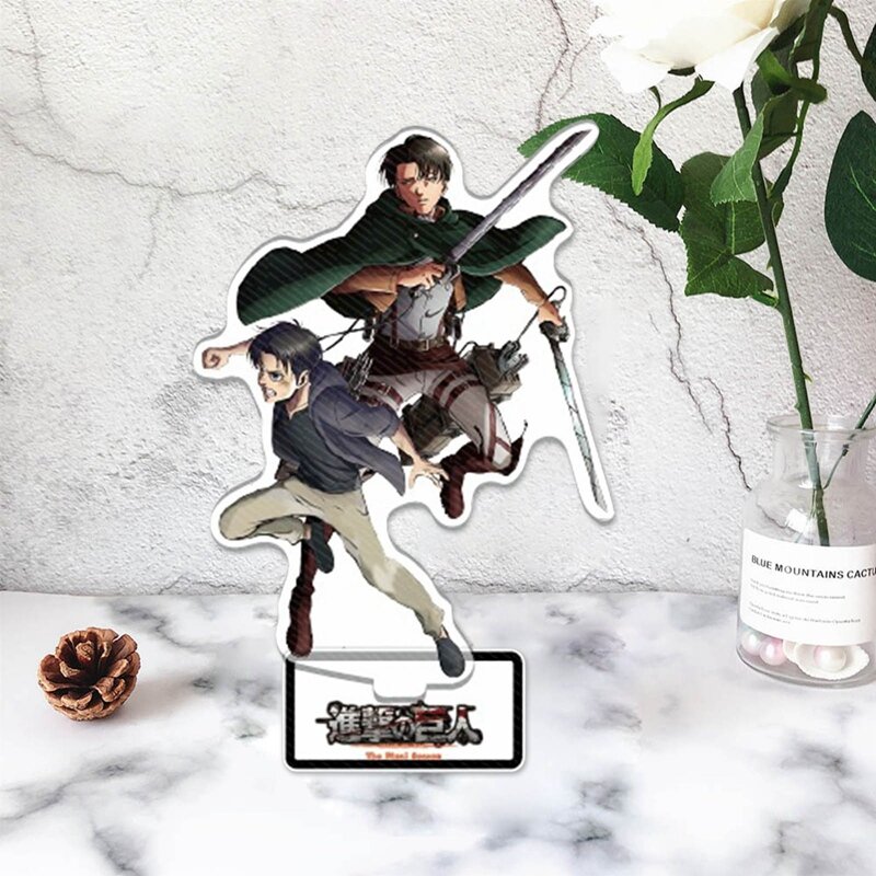 Acrylic animation stand Attack On Titan transparent double-sided ornaments around