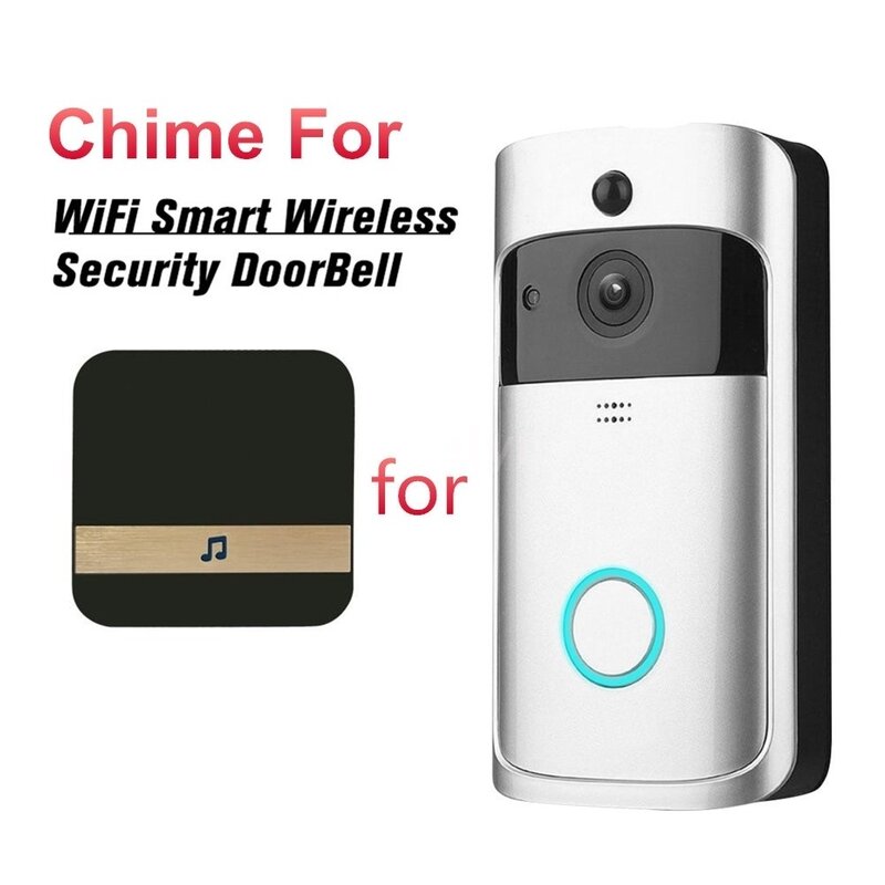 Визуальный дверной звонок, звонок с Wi-Fi, универсальный штепсельный дверной звонок, умный дверной звонок, приемник для умного беспроводного ...