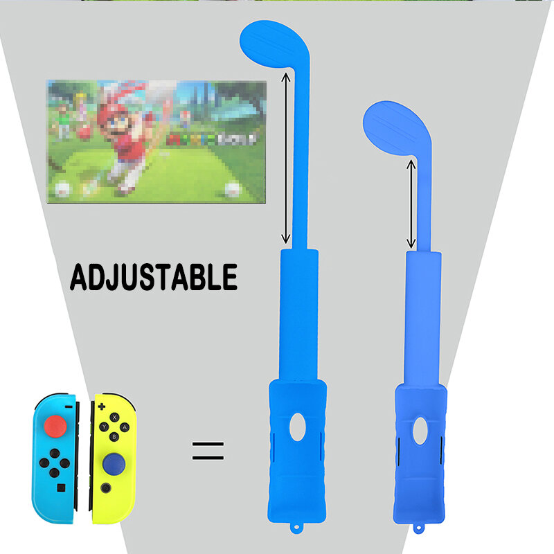 Interruptor telescópica los clubes de Golf de agarre NS 6 juegos controlador de juego de mano juego de componentes para la consola Nintendo Switch Accesorios