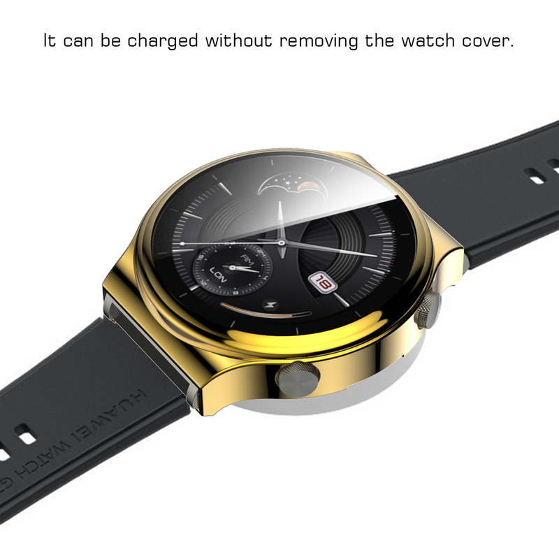 TPU All-inclusive elektryczne przejście skrzynki pokrywa dla Huawei zegarek GT2 Pro zegarek powłoki pełna pokrywa poszycia pokrowce ochronne