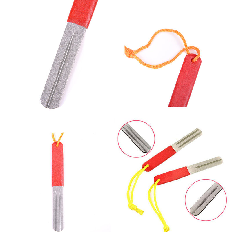 1 Xปากกาแบบพกพาเครื่องมือเหลาเพชรSharpenerกลางแจ้งFishhooksเครื่องมือขัด