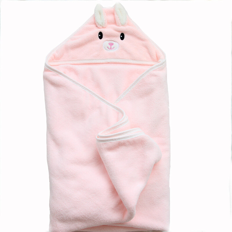 Детское Пеленальное Одеяло, утолщенная теплая Пеленка, пеленка для младенцев, коралловый флис, регулируемое плюшевое мультяшное одеяло, пе...