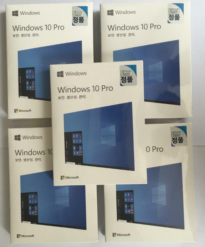 Microsoft os windows 10 pro usb flash drive fpp | japonês coreano língua varejo ganhar 10 chave profissional casa licença 32/64 bit