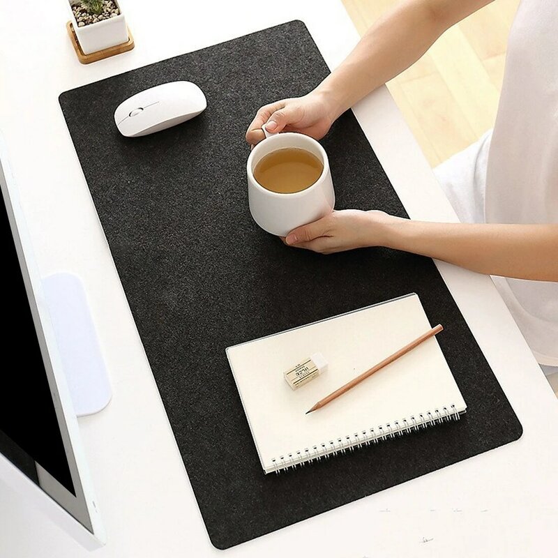 Grande XXL scrivania per Computer scrivania tappetino tastiera da tavolo tappetino per Mouse grande scrivania tappetino antiscivolo Gamer tappetino per Mouse cuscino per Laptop in feltro di lana