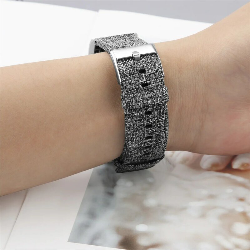 Bracelet de remplacement pour Fitbit Charge 2, en toile, respirant, pour Fitbit Charge 2, Bracelet de montre, 64002