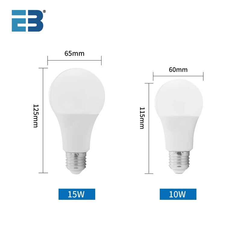 Умная лампа E27, 10 Вт, 15 Вт, 85-265 В переменного тока