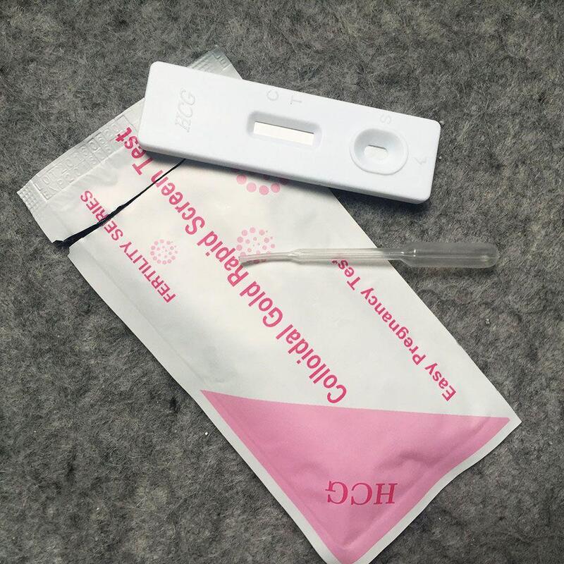 5Pcs Home Private gravidanza precoce Kit di strisce reattive per urina a metà flusso per urina alta precisione della gravidanza precoce