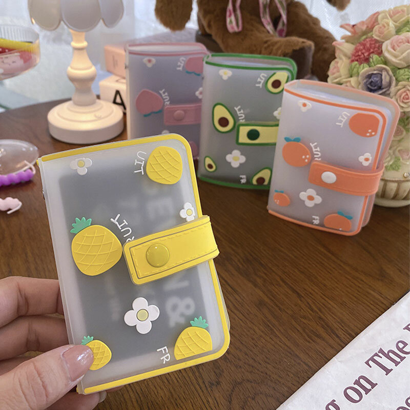 20 Card Slots Mini Card Holder Cute Fresh Ultra-thin Multi-position Card Holder Cartoon Anti-degaussing Card Holder Cute