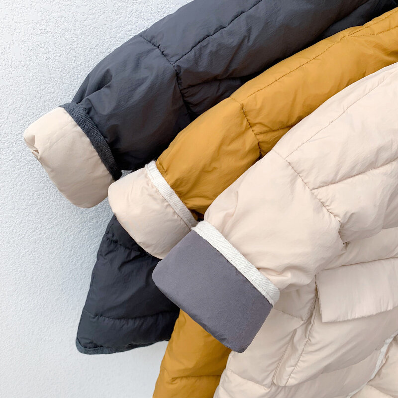 HYLKIDHUOSE-abrigos de plumas de pato blanco para niños y niñas, chaqueta con capucha para exteriores, gruesa, cálida, para nieve, 2019