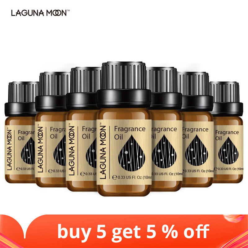 Lagunamoon 10ml Fresh Linen DIY Fragrance Oil Strawberry Orange Coconut Oil For Candle Soap Making Perfume Air Fresh Diffuser