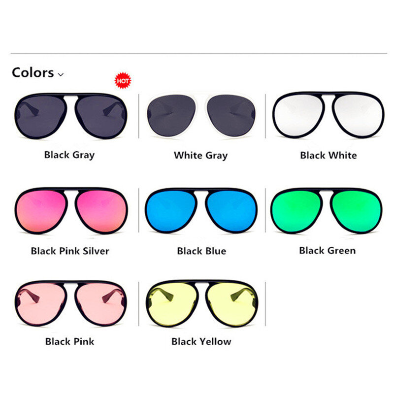 2019 nowych moda w stylu Vintage okrągłe stylowe kolorowe szkła okulary mężczyźni kobiety marka projektant okulary óculos De Sol UV400