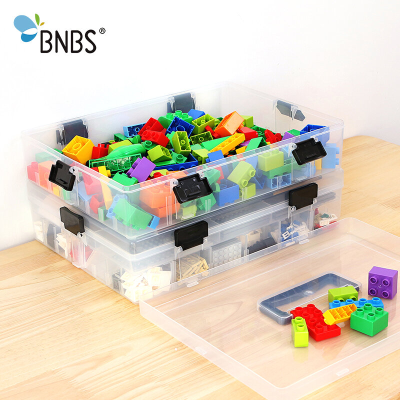 Caja organizadora de juguetes para niños, contenedores de almacenamiento de bloques de construcción de Lego, caja de plástico para juguetes, herramientas de joyería