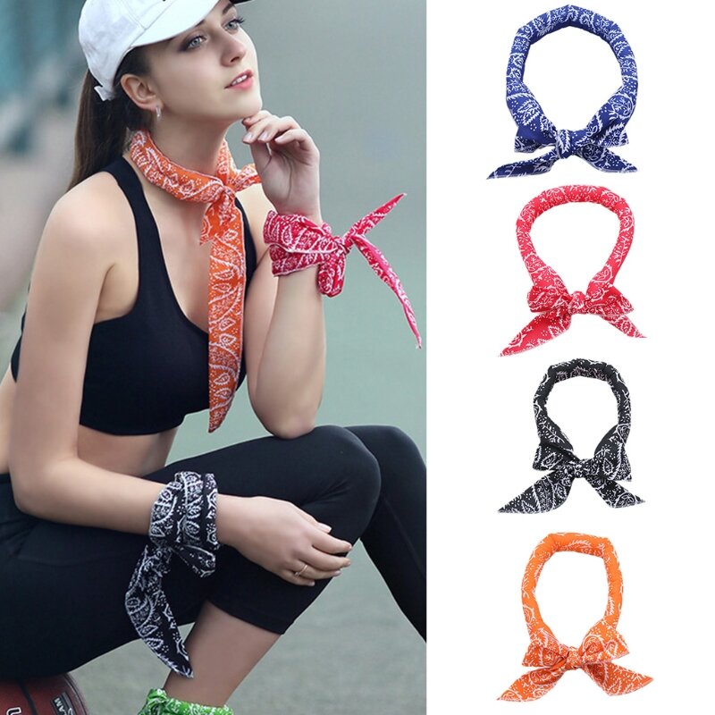 Q1QA Ice Cooling Scarf Cooling Scarf for Outdoor Activities Multifunctional Cooling Cloth Soaked Tie Cold Feeling Neck Wrap