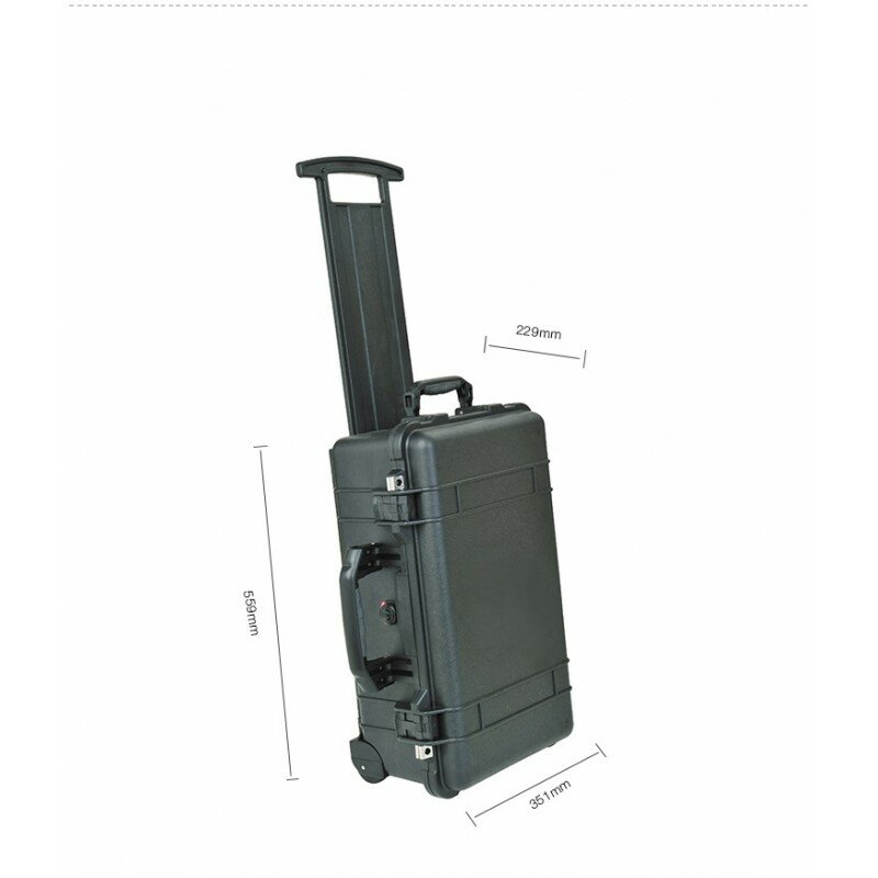Starre koffer mit rädern, ideal für kamera foto und video, IP67, modell ACR2