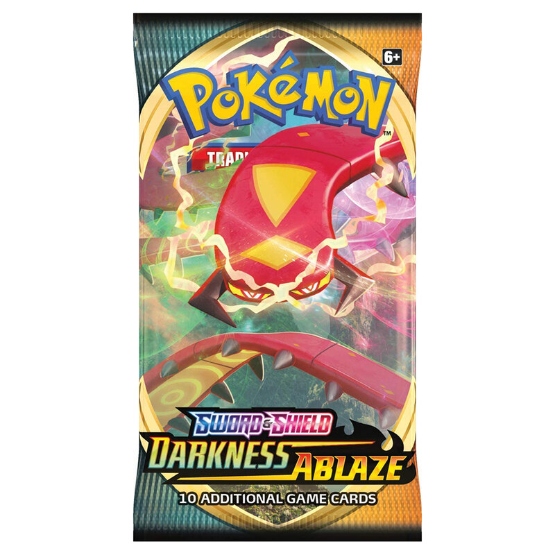Najnowszy 324 sztuk Pokemon karty TCG: miecz i tarcza ciemność Ablaze Pokemon Booster Box kolekcjonerska Tradiner gra w karty zabawka dla dziecka