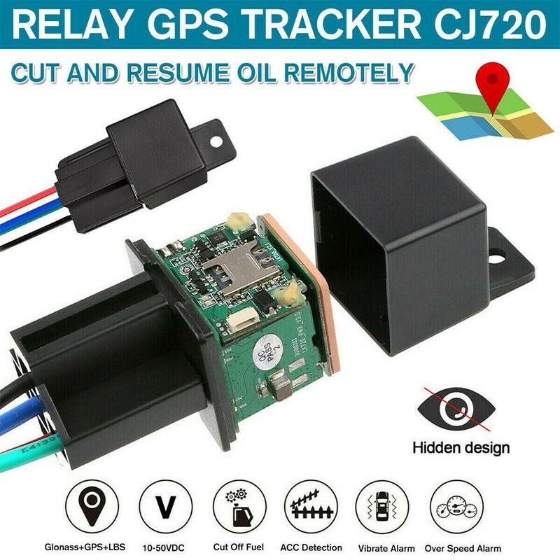 Auto Gps Tracker Relais Apparaat Real-Time Positionering Olie Tracking App Overspeed Alert Bds Locator Controle Gps Cut-off Lbs Rem P6C3