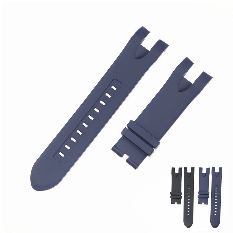 26mm silicone pulseira de relógio para invicta reserva 50mm preto azul pulseira cinto confortável e acessórios à prova dwaterproof água