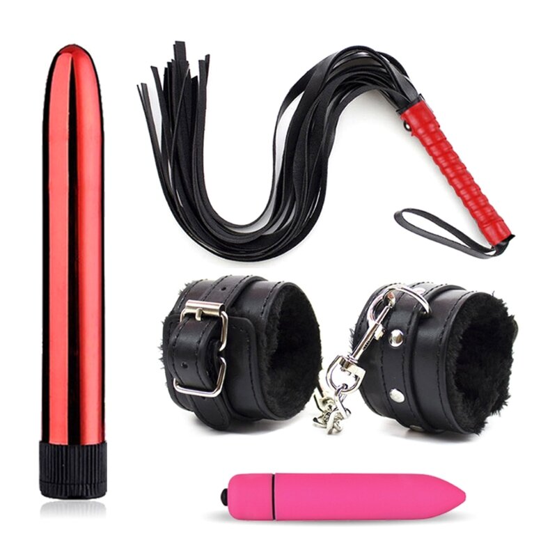 4pcs/set Erotic Restraints Sex Toys Couple's Flirt Bondage Kits Bed Game Tool Set for Beginners Adult Games
