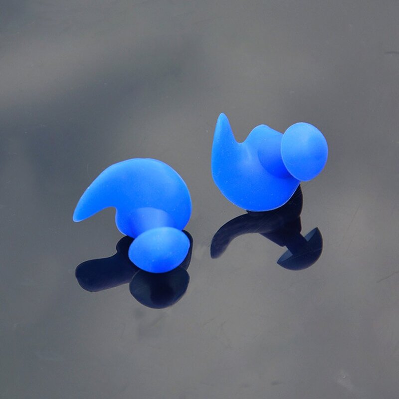 Orelha plug impermeável natação profissional de borracha nadar tampões para adultos nadadores crianças mergulho macio anti-ruído orelha plug
