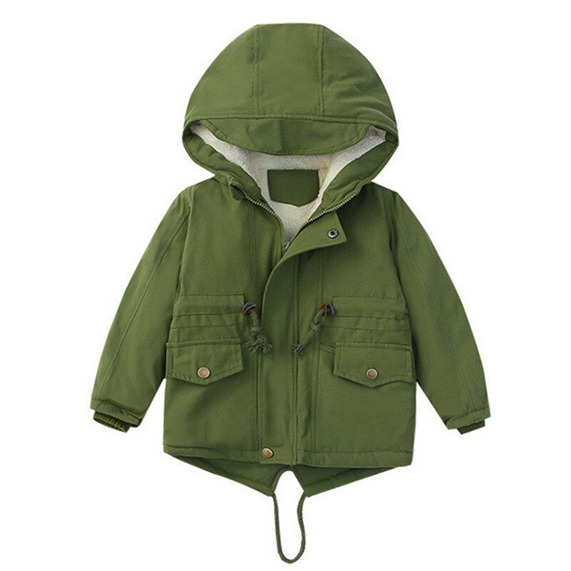 2021 Winter New Baby Boy and Girl Clothes,Children's Warm Jackets,Kids Sports Hooded Outerwear 3 Colors