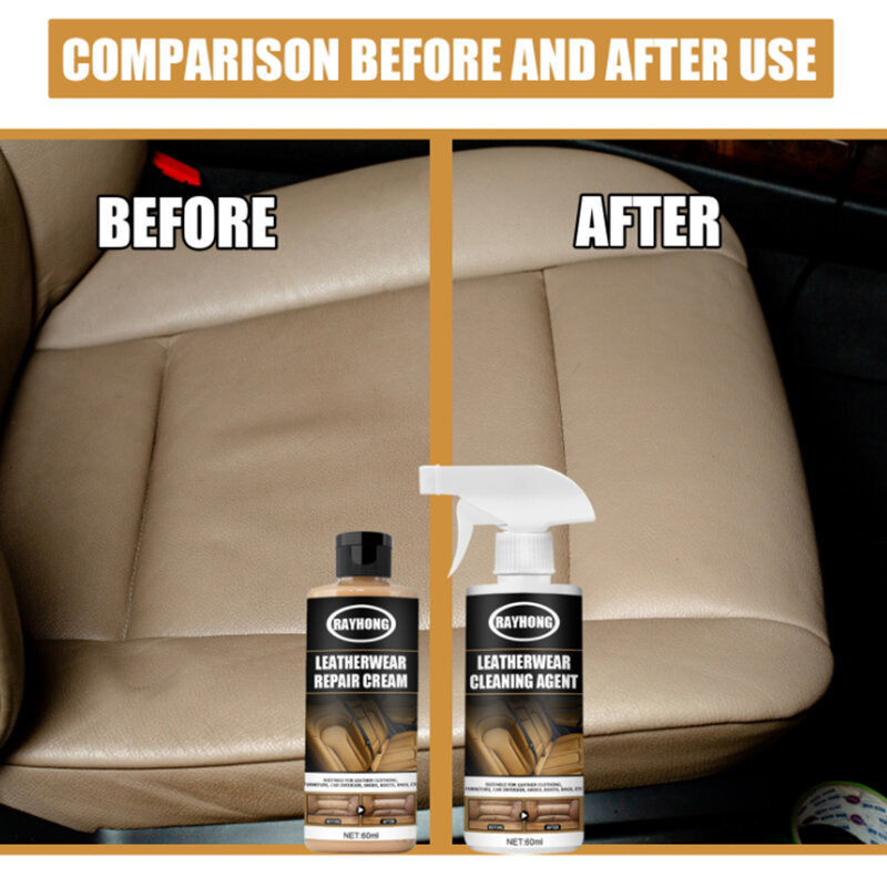 Mousse nettoyante multi-usage, Anti-vieillissement, pour intérieur de voiture et automobile, avec crème réparatrice 1