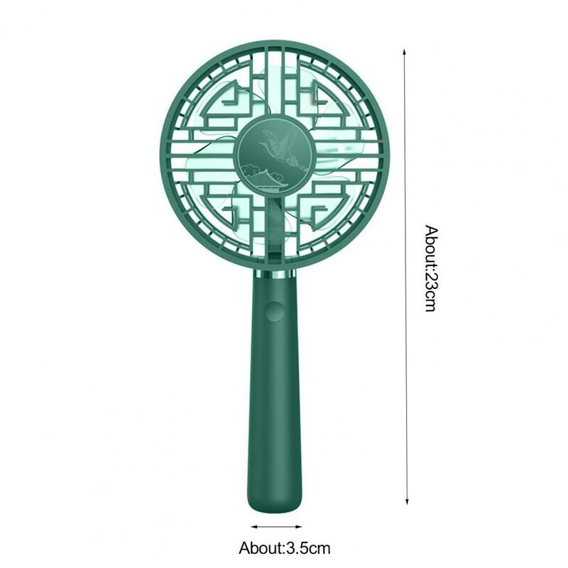 Mini Cooler Fan Air Conditioner For Outdoor Mini Fan Chinese Style USB Rechargeable 3 Wind Speeds Mini Handheld Electronic Fan